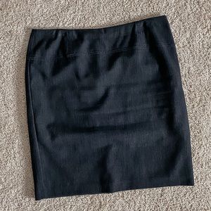 Charcoal Grey Above Knee Pencil Skirt